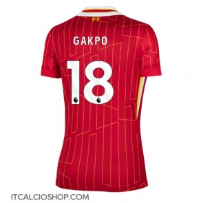 Liverpool Cody Gakpo #18 Prima Maglia Femmina 2024-25 Manica Corta